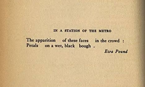 In the Station of the Metro
