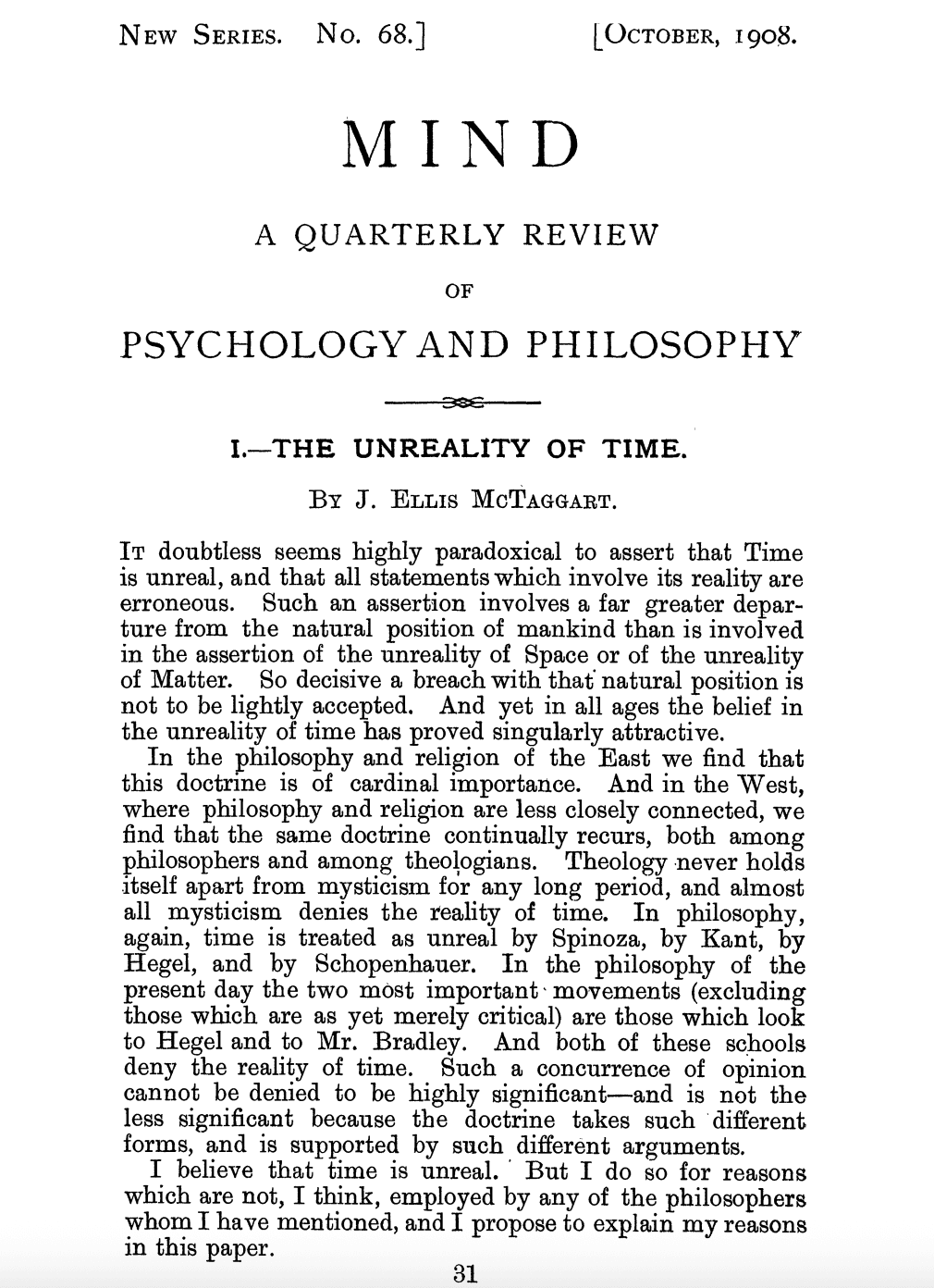The Unreality of Time